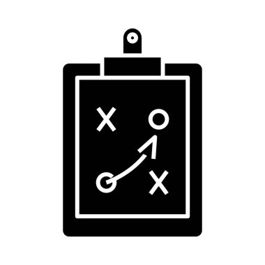 Scheme map black icon, concept illustration, vector flat symbol, glyph sign.