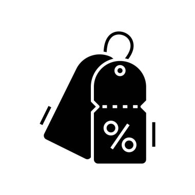 Sales black icon, concept illustration, vector flat symbol, glyph sign.