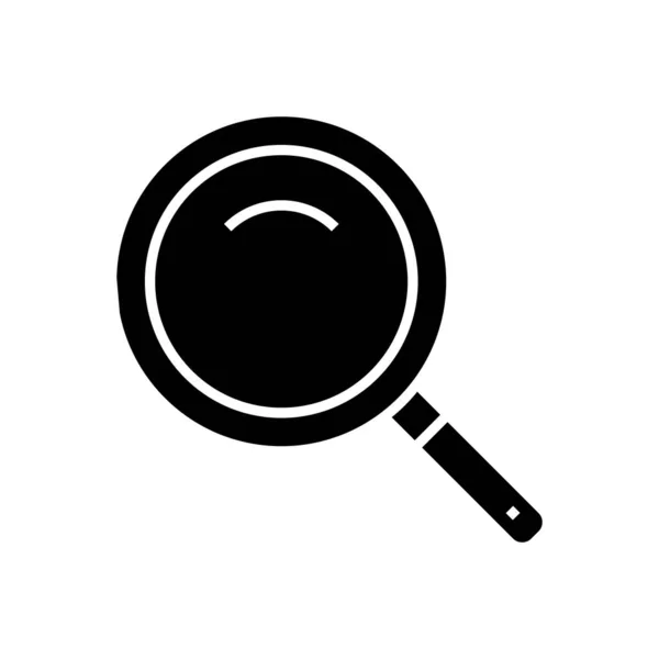Search black icon, concept illustration, vector flat symbol, glyph sign. — Stok Vektör