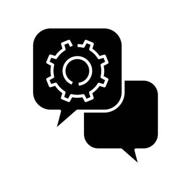 Massage black icon, concept illustration, vector flat symbol, glyph sign.