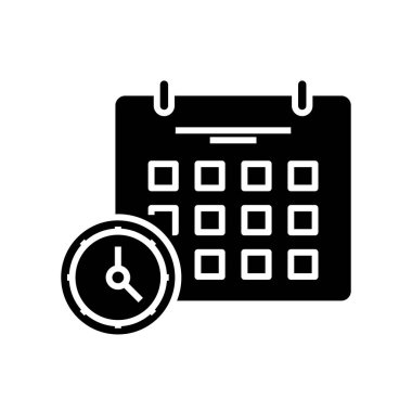 Siyah simge, konsept illüstrasyon, vektör düz sembol, kabartma işareti.