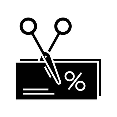 Sales black icon, concept illustration, vector flat symbol, glyph sign.