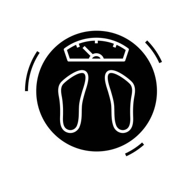 Yuvarlak banyo pulları siyah ikon, konsept çizim, vektör düz sembol, kabartma işareti.