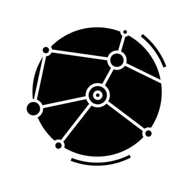 References black icon, concept illustration, vector flat symbol, glyph sign.