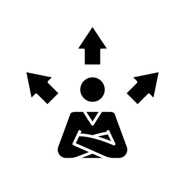 Fikirleri paylaşmak siyah simge, konsept illüstrasyon, vektör düz sembol, kabartma işareti.