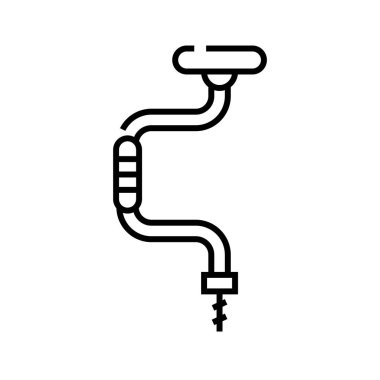 Pumbing pipe line icon, concept sign, outline vector illustration, linear symbol.