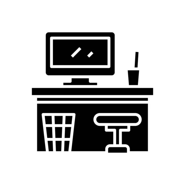 Workplace line icon, concept sign, outline vector illustration, linear symbol. — Διανυσματικό Αρχείο