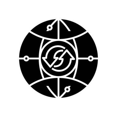 World cycle line icon, concept sign, outline vector illustration, linear symbol.