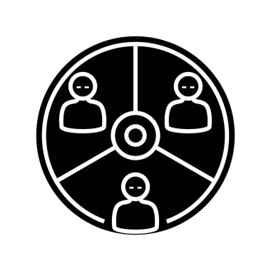 Workers group line icon, concept sign, outline vector illustration, linear symbol.