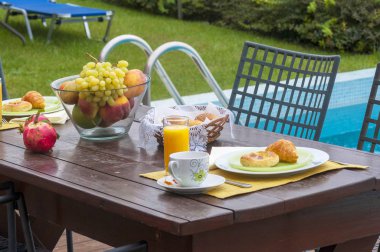 şezlong içinde havuz Servis Kahvaltı