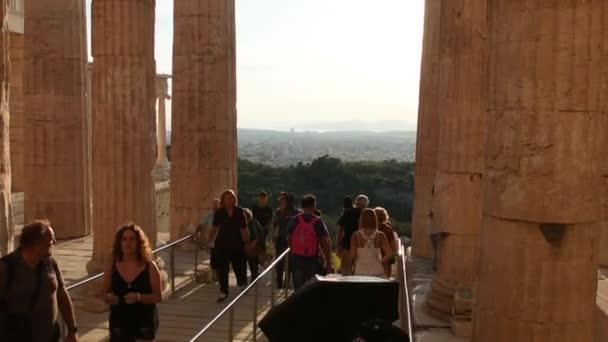 Za wejście na Akropol — Wideo stockowe