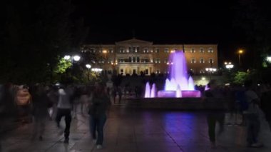 Syntagma Meydanı gece