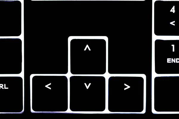 Computer illluminated keyboard — Stock Photo, Image
