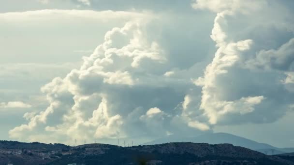 Wolken Über Den Bergen — Stockvideo