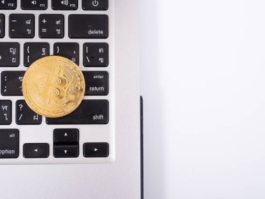 Dizüstü Bitcoin-nakit dijital cryptocurrency