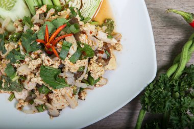 Baharatlı sebze, Tayland yemeği (sağlıklı olmak için vejetaryen yemeği) )