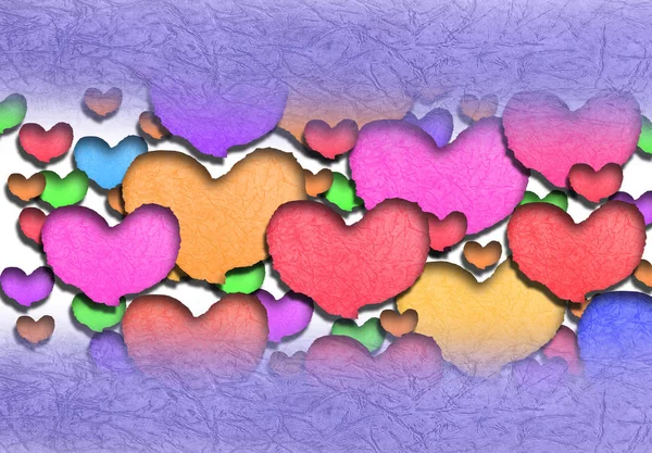 Sevgililer günü metin arka plan ile kağıt şeklinde kalp — Stok fotoğraf