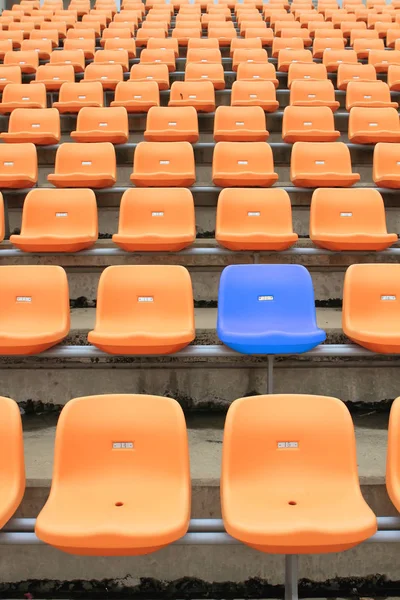 stock image Empty stadium chairs, representing individuality 