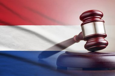 Hollanda bayrağı üzerinde yasal tokmak