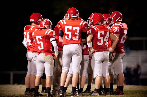 Équipe de football du lycée — Photo