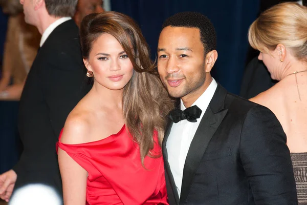 Chrissy Teigen e John Legend — Fotografia de Stock