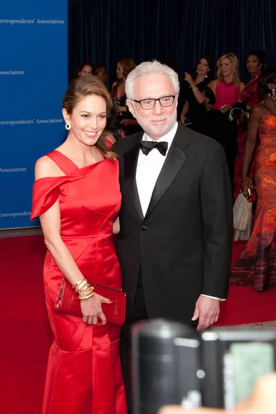 Diane Lane & Wolf Blitzer — Stockfoto