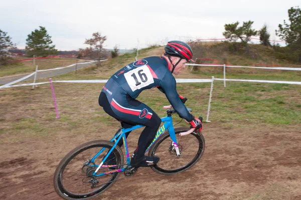 Ciclocross Rider en competición — Foto de Stock