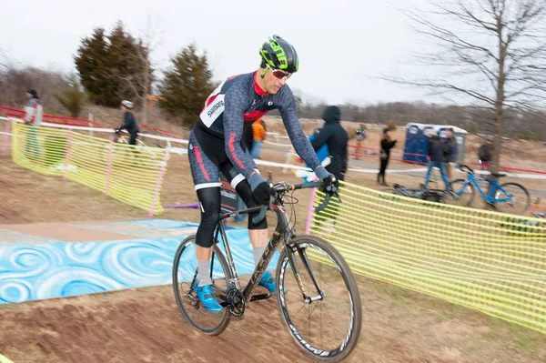 Ciclocross Rider in competizione — Foto Stock