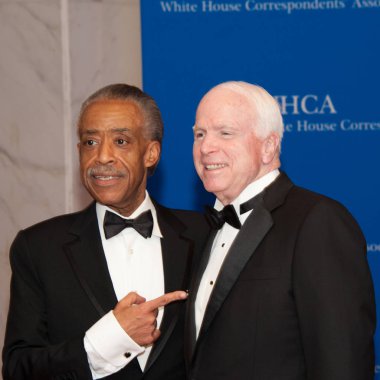 Al Sharpton, John McCain clipart