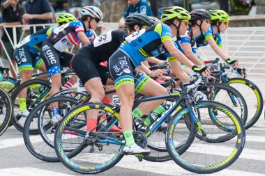 Bisikletçiler yarış rekabet