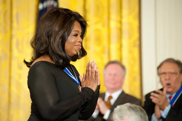 Oprah Winfrey alla Casa Bianca — Foto Stock