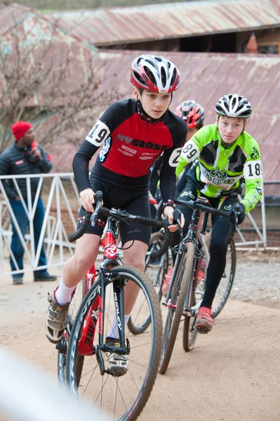 Radrennfahrer in Ascheville — Stockfoto