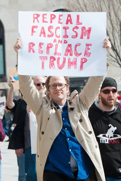 Pro-health care rally — Stock Photo, Image