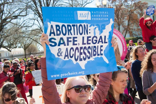 Protest ter ondersteuning van de rechten van de abortus — Stockfoto