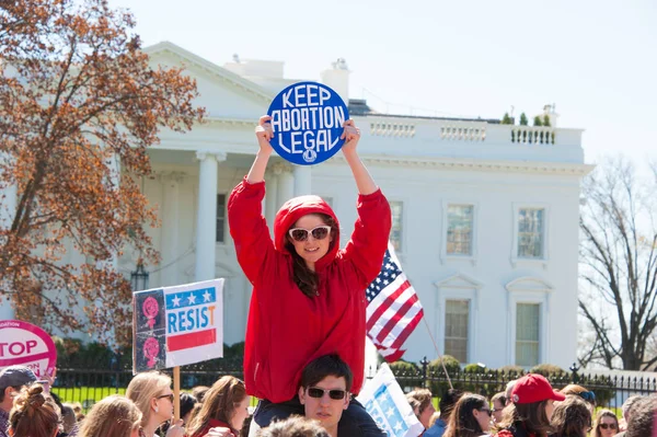 Protesta a sostegno dei diritti all'aborto — Foto Stock