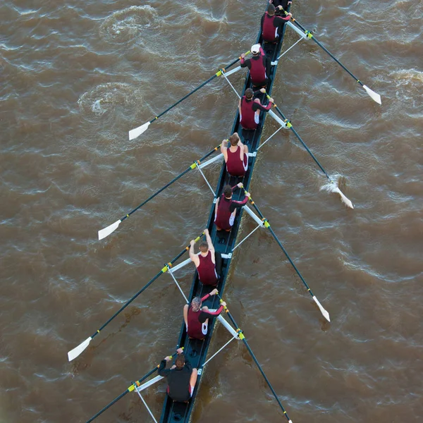 Crew Team in Competition — Stock Photo, Image