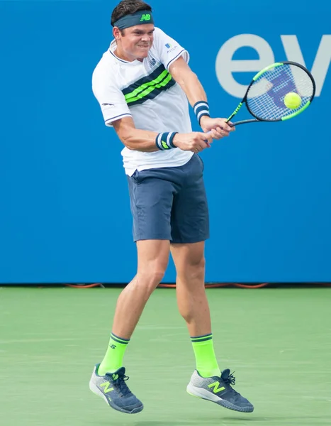 Jogador de tênis profissional Milos Raonic — Fotografia de Stock