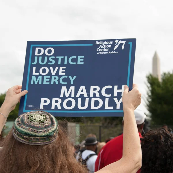 Participant at Ministers March for Justice — Stock Photo, Image