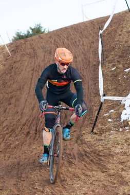 Haymarket Aralık 10 A bisikletçi üzerinde 10 Aralık 2017 Haymarket, Virginia, ABD Bikeneticx cyclocross olay rekabet