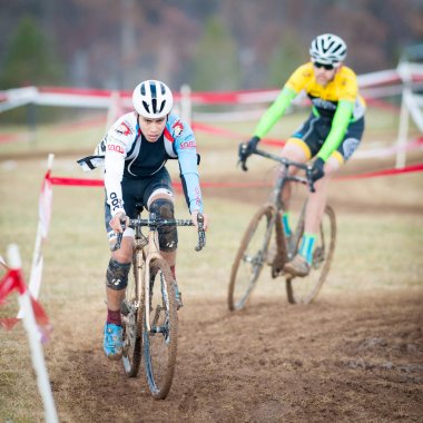 Haymarket 10 Aralık bisikletçiler 10 Aralık 2017 Haymarket, Virginia, ABD Bikeneticx cyclocross etkinliğinde yarışmak
