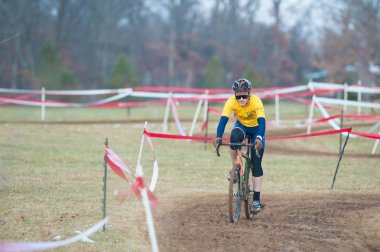Haymarket Aralık 10 A bisikletçi üzerinde 10 Aralık 2017 Haymarket, Virginia, ABD Bikeneticx cyclocross olay rekabet