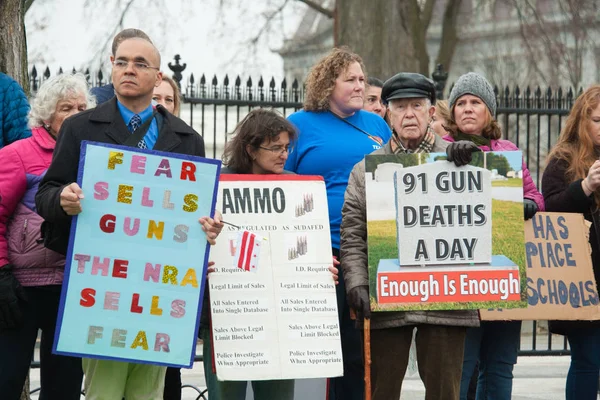 Mládež Fáze Poležet Bílém Domě Protest Proti Zbraň Zákonů Února — Stock fotografie