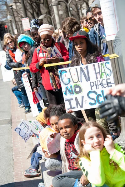 Teilnehmer Des Marsches Für Unser Leben Einem Protest Von Studenten — Stockfoto