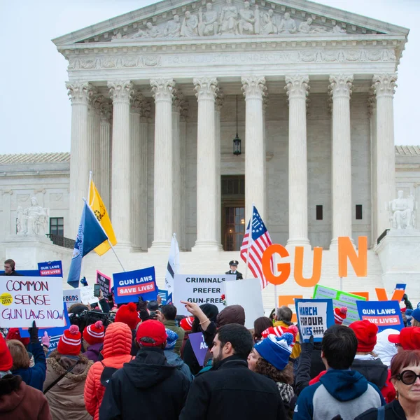 Deelnemers Aan Gun Laws Lives Rally Een Protest Tegen Verzwakking — Stockfoto