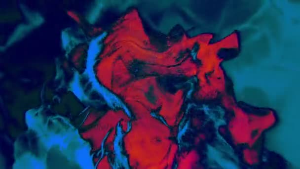 Particules dans les tons rouge et bleu, animation 3D, boucle — Video