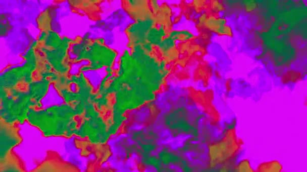 Nuages acides de particules abstraites, animation 3D, boucle 