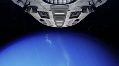 Neptün, 3d animasyon uçuş