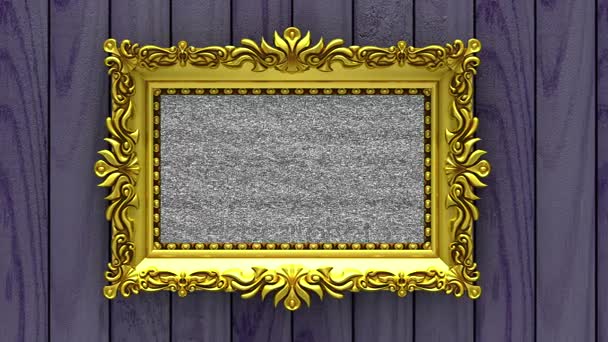Brocade Clip Art Vector Graphics 2557 Brocade Eps Clipart Vector Camera Moves Along Gold Picture Frames On Purple Wood Background