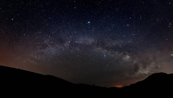 Starry sky with Milky way — Stock Photo, Image