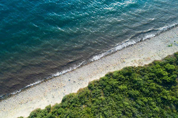 Luchtfoto van lege kust — Stockfoto